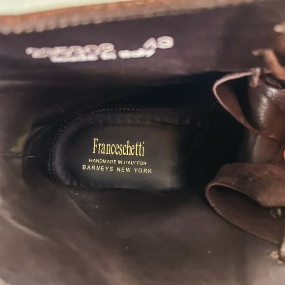 Franceschetti Brown Italian Leather Boots Brand New With Box US Size 10 NIB main image 6